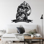 Custom Skull Camping Metal Wall Art, Personalized Camper Name Sign Decoration For Room, Camping Home Decor, Custom Camping, Skull Camping