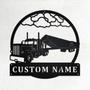 Custom Super B Grain Truck Metal Wall Art, Personalized Truck Driver Name Sign Decoration For Room, Super B Grain Truck Home Decor, Trucker