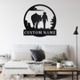 Personalized Cowgirl Walking With Horse Metal Sign | Country Girl Metal Wall Art | Cowgirl Metal Sign | Gift For Cowgirl | Horse Lover Gift Personalized Cowgirl Walking With Horse Metal Sign | Country Girl Metal Wall Art | Cowgirl Metal Sign | Gift For Cowgirl | Horse Lover Gift
