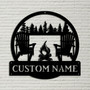 Custom Campfire Sign, Metal Outdoor Sign, Camper Decor, Personalized Camping Gifts Fire Pit Sign Outdoor, Decor Cabin Sign, Campsite Sign