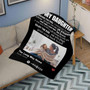 Personalized Bed Blanket With Picture To My Daughter From Mom Dad Black Custom Spotify Code Blanket Ultra-soft Micro Throw Blanket For Family Baby Girl Wife Husband Birthday Wedding