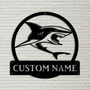 Personalized Tiger Shark Monogram Metal Sign Art, Custom Shark Monogram Metal Sign, Birthday Gift, Animal Funny, Father&#39;s Day Gift