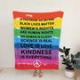 In This House We Believe Black Lives Matter Blanket, Women's Rights Are Human Rights Blanket -Gift Blanket, Blanket For Peace