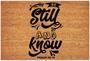 Coir Doormat Natural - Be Still And Know Outdoor Doormats For Entrance Way Outdoors Funny Entryway Rug For Outdoor And Indoor Uses Home Décor