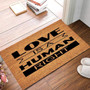 Love Is A Human Right Coir Mat Non-slip Backing Entryway Rugs Indoor, Funny Coir Doormat Entry Mat Custom Door Mats For Front Door Love Is A Human Right Coir Mat Non-slip Backing Entryway Rugs Indoor, Funny Coir Doormat Entry Mat Custom Door Mats For Front Door