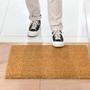Funny Coir Doormat Be Our Guest Entryway Outdoor Floor Door Mat With Heavy Duty Front Porch Easy To Clean Natural Brown Mat
