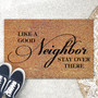 Like A Good Neighbor Stay Over There Coir Doormats Doormats, Housewarming Gift Quotes Funny Door Mats Perfect Engagement Wedding Gift For Him Or Her