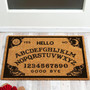 Funny Welcome Coir Doormat This Is Not A Game Board Welcome Front Porch Patio Decor Doormat For The Entrance Way Rugs With Heavy-duty Backing Non-slip Outdoor Coir Doormat