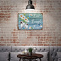 Live Laugh Love Sign Retro Funny Home Decor Tin Sign, Vintage Quotes Wall Decor, Daisy Vase And Butterfly Tin Metal Wall Art Signs, Vintage Metal Bar Pub Poster