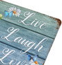 Live Laugh Love Sign Retro Funny Home Decor Tin Sign, Vintage Quotes Wall Decor, Daisy Vase And Butterfly Tin Metal Wall Art Signs, Vintage Metal Bar Pub Poster