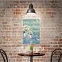 Vintage Daisy Vase Poster Metal Sign Live Laugh Love Sign Retro Wood Grain Plaque Wall Decor Gift For Home Kitchen Office Club Bar Gym