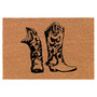 Cowboy Cowgirl Boots Funny Coir Doormat Door Mat Housewarming Gift Newlywed Gift Wedding Gift New Home