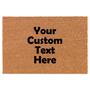 Custom Text Center Personalized Coir Doormat Welcome Front Door Mat New Home Closing Housewarming Gift