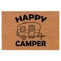 Happy Camper RV Camping Coir Doormat Door Mat Entry Mat Housewarming Gift Newlywed Gift Wedding Gift New Home