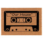 Our House Mix Cassette Tape Retro Funny Coir Doormat Door Mat Entry Mat Housewarming Gift Newlywed Gift Wedding Gift New Home