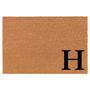 Monogram Initial Personalized Custom Family Name Single Letter Corner Coir Doormat Welcome Front Door Mat New Home Closing Housewarming Gift