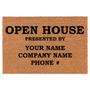 Personalized Open House Presented By Realtor Real Estate Agent Broker Coir Doormat Front Door Mat Real Estate Agent Realtor Broker