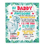 Personalized To My Daddy First Time Dad Elephant 1St Happy Fathers Day New Father Custom Baby's Name To Father Customized Fleece Blanket