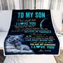 Personalized To My Son Blanket From Mom Dad Mother Never Forget I Love You White Tiger Son Birthday Graduation Christmas Customized Bed Fleece Throw Blanket