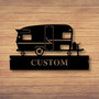 Custom Metal Camper Sign Custom Family Sign Metal Wall Art Farmhouse Decor Family Name Sign Housewarming Christmas Gift