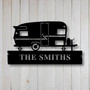 Custom Metal Camper Sign Custom Family Sign Metal Wall Art Farmhouse Decor Family Name Sign Housewarming Christmas Gift