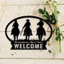 Custom Metal Farm Sign Cowboy Sign Metal Farm Sign Metal Wall Art Farmhouse Decor Family Name Sign Housewarming Metal Sign For Farmer