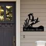 Duck Address Sign, Metal Duck Sign, Ducks Flying On A Pond, Hunting Present, Gift For Him, Duck Family Address Sign