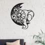 Elephant and Moon Metal Wall Art, Wildlife Lover Gift, Elephant Sign, Animal Decor, Housewarming Gift