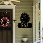 Goat Address Sign Goat Metal Sign Metal Farm Sign Goat Ranch Sign Address Signs House Number Plaque Address Plaque Metal Signs