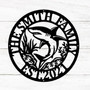 Last name Shark Sign, Shark Metal Sign, Metal Shark Sign, Metal Wall Art, Metal Monogram Sign, Living Room Decor
