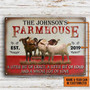Metal Sign- Adorable Goat Farmhouse A Little Bit Of Rectangle Metal Sign Custom Name Year