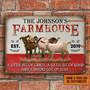 Metal Sign- Adorable Goat Farmhouse A Little Bit Of Rectangle Metal Sign Custom Name Year