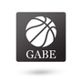 Personalized Basketball Metal Sign, Home Decor For Living Room, Bedroom, Gift For Basketball Player
