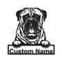 Personalized Bullmastiff Dog Metal Sign Art | Custom Bullmastiff Dog Metal Sign | Bullmastiff Dog Gifts Funny | Dog Gift | Animal Custom
