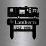 Personalized Camper Yard Sign , Metal Campground Signs, Camper Decor, Happy Campers Yard Sign
