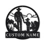 Personalized Cowboy And Son Metal Sign | Custom Cowboy And Son Metal Sign | Birthday Gift | Father's Day Gift