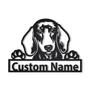 Personalized Dachshund Dog Metal Sign Art | Custom Dachshund Dog Metal Sign | Animal Funny | Father's Day Gift | Pet Gift