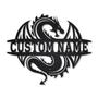 Personalized Dragon Metal Sign Art | Custom Dragon Metal Sign | Dragon Gifts Funny | Hobbie Gift | Animal Custom