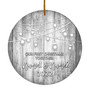 Personalized Our First Christmas Together 2022 Ornament Established Couple Keepsake Boyfriend Girlfriend Rustic Gift for Couples 6 Christmas Tree Ornament