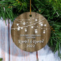 Personalized Our First Christmas Together 2022 Ornament Established Couple Keepsake Boyfriend Girlfriend Rustic Gift for Couples 2 Christmas Tree Ornament