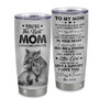 Personalized To My Mom From Daughter Litte Girl Stainless Steel Tumbler Cup Love You Always And Forever Lion Mom Mothers Day Birthday Christmas Travel Mug