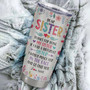 Personalized To My Sister Stainless Steel Tumbler Cup Flowers Always My Sister Forever My Friend Little Big Sis Friendship Best Friends Birthday Christmas Travel Mug