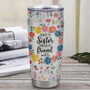 Personalized To My Sister Stainless Steel Tumbler Cup Flowers Always My Sister Forever My Friend Little Big Sis Friendship Best Friends Birthday Christmas Travel Mug