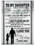 To My Daughter There Was Little Girl Who Stole My Heart Blanket Gift For Daughter From Dad Birthday Gift Home Decor
