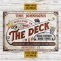 Metal Sign- The Deck Red Design Where Wasting Time Rectangle Metal Sign Custom Name Place