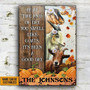 Metal Sign- Goat Farm Autumn Barn Pumpkin Pattern Rectangle Metal Sign Custom Name