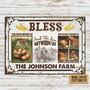 Metal Sign- White Theme Farm Chicken Bless The Food Before Us Rectangle Metal Sign Custom Name Metal Sign- White Theme Farm Chicken Bless The Food Before Us Rectangle Metal Sign Custom Name