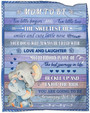 Mom to be Blanket Gift for New Mom, Pregnancy New Mom Gifts for Women, Elephant Mom Anniversary Throw Blankets