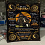 To My Mom I Know it's not easy for a woman to raise A Child - Halloween Pretty Crescent Fleece Blanket