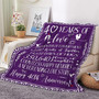 40th Anniversary Wedding Gifts Blanket - 40 Years of Marriage Gifts Idea, Wedding, Birthday, Romantic Gift for Couple Her/Him Throw Blankets